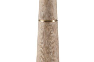 Gasparleigh - Poly Floor Lamp - Brown / Gold Finish