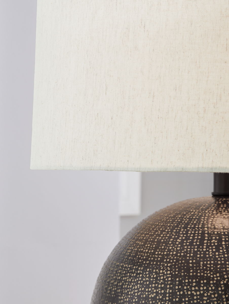 Hambell - Metal Table Lamp - Black / Gold Finish - Image 2