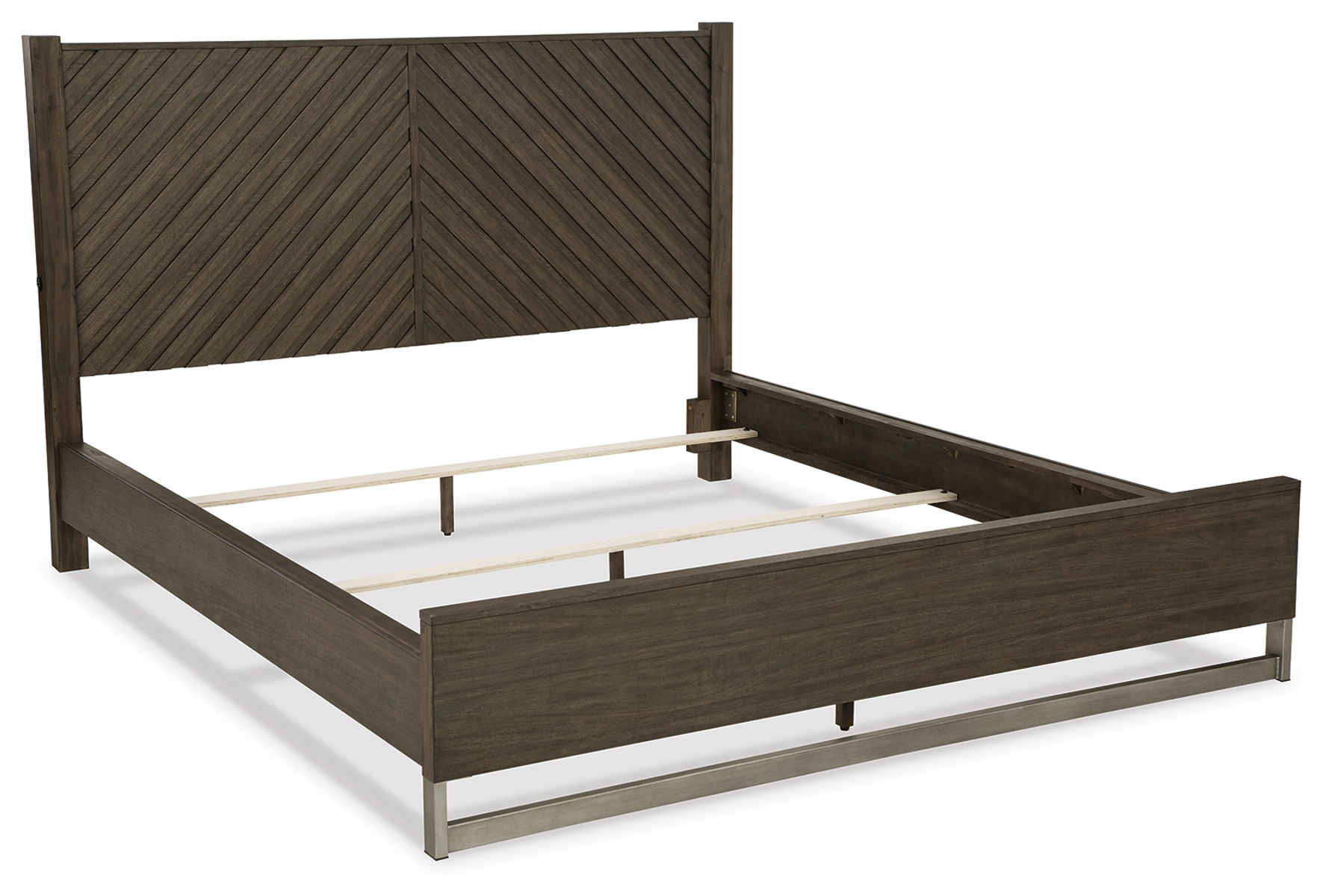 Arkenton - King Panel Bed - Grayish Brown - Image 2