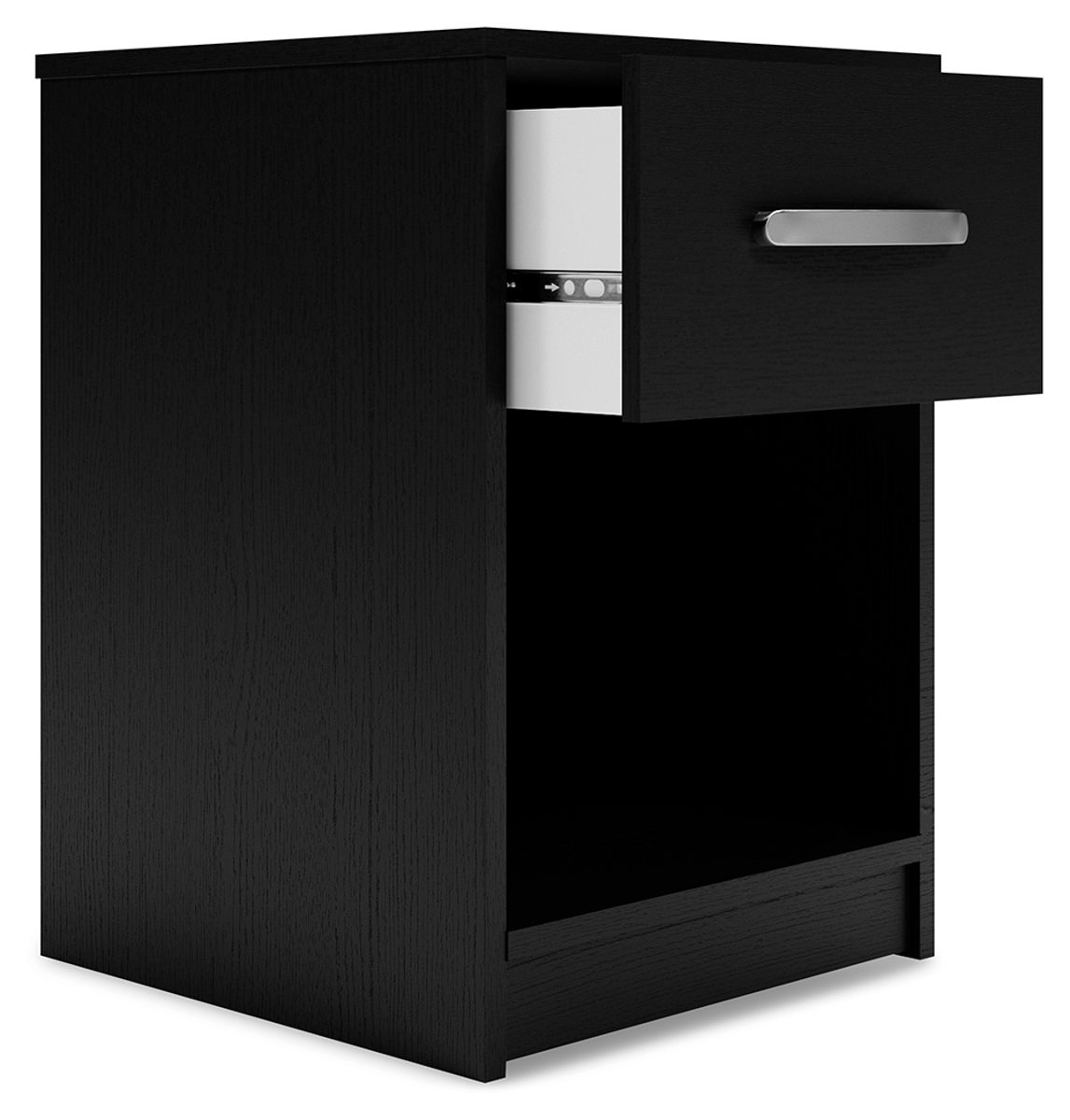 Finch - One Drawer Night Stand - 23" Height - Black - Image 4