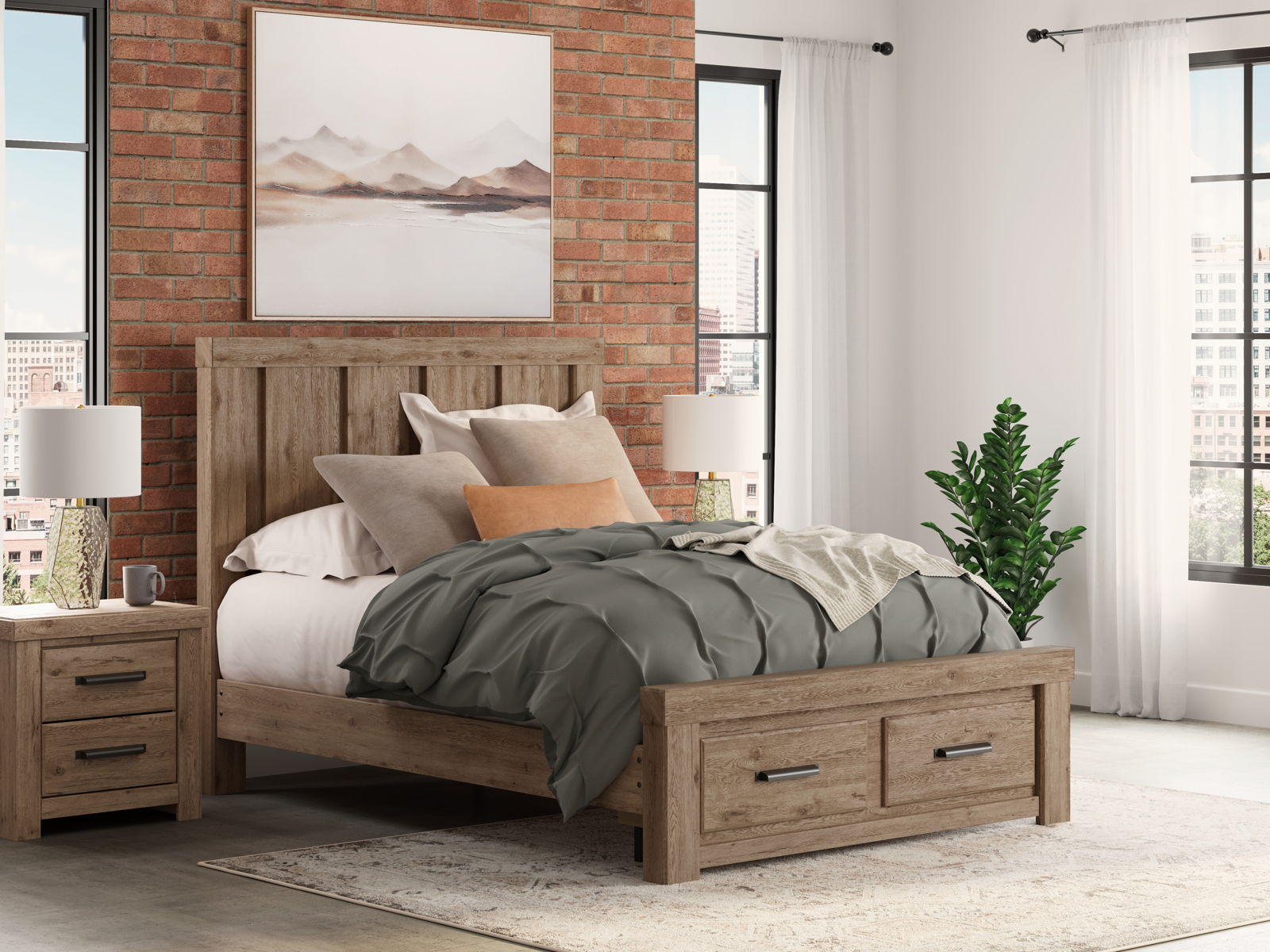 Oliandon - Panel Storage Bed - Image 6