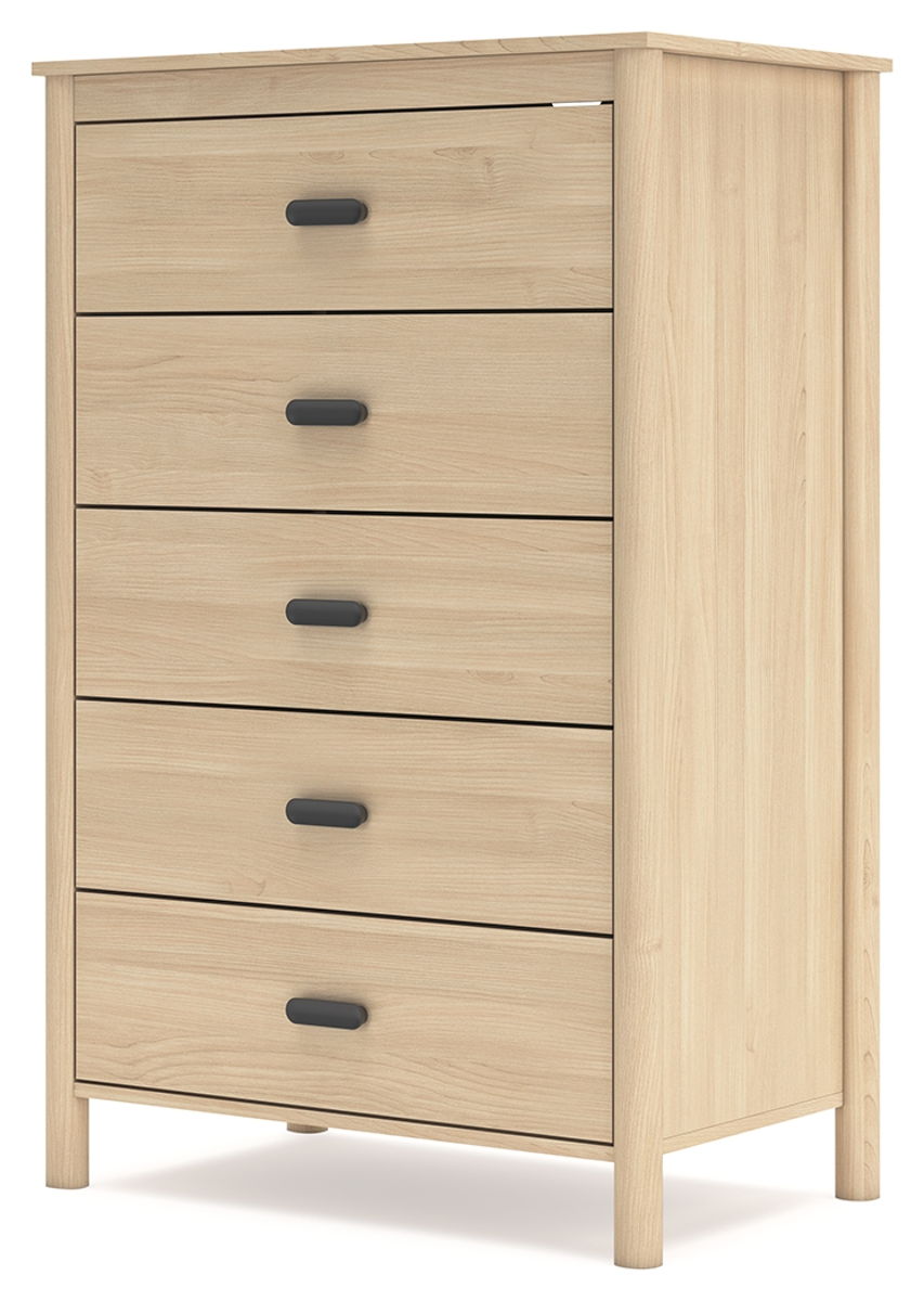 Cabinella - Five Drawer Chest - Tan - Image 4