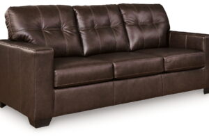 Santorine - Queen Sofa Sleeper - Leather Match - Dark Brown
