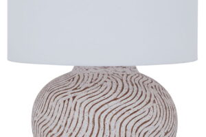 Vien - Terracotta Table Lamp - Distressed White