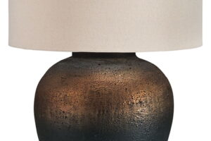 Newgerhard - Metal Table Lamp - Brown / Black