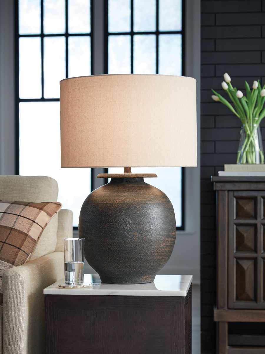 Carlenbury - Metal Table Lamp - Antique Brown - Image 2