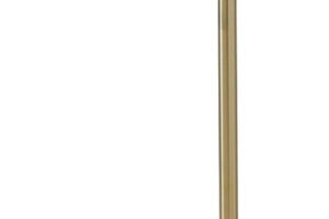 Santiford - Metal Floor Lamp - Gold Finish / White