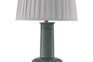 Webbington - Ceramic Table Lamp - Teal / Gold Finish