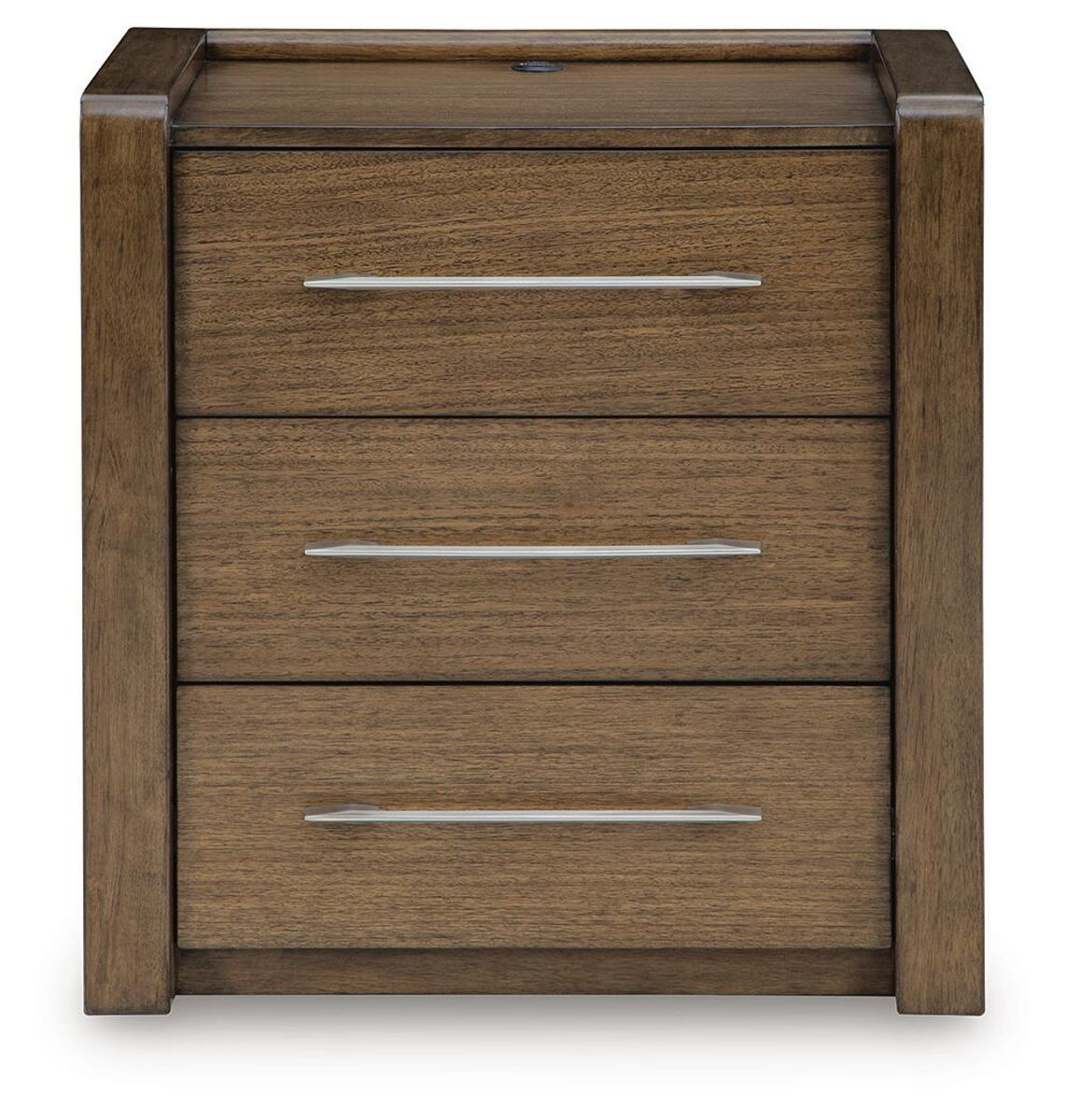 Marxmore - Three Drawer Night Stand - Brown - Image 3