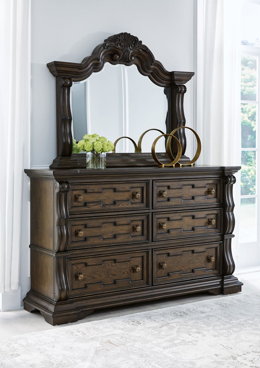 Maylee - Dresser And Mirror - Dark Brown - Image 3