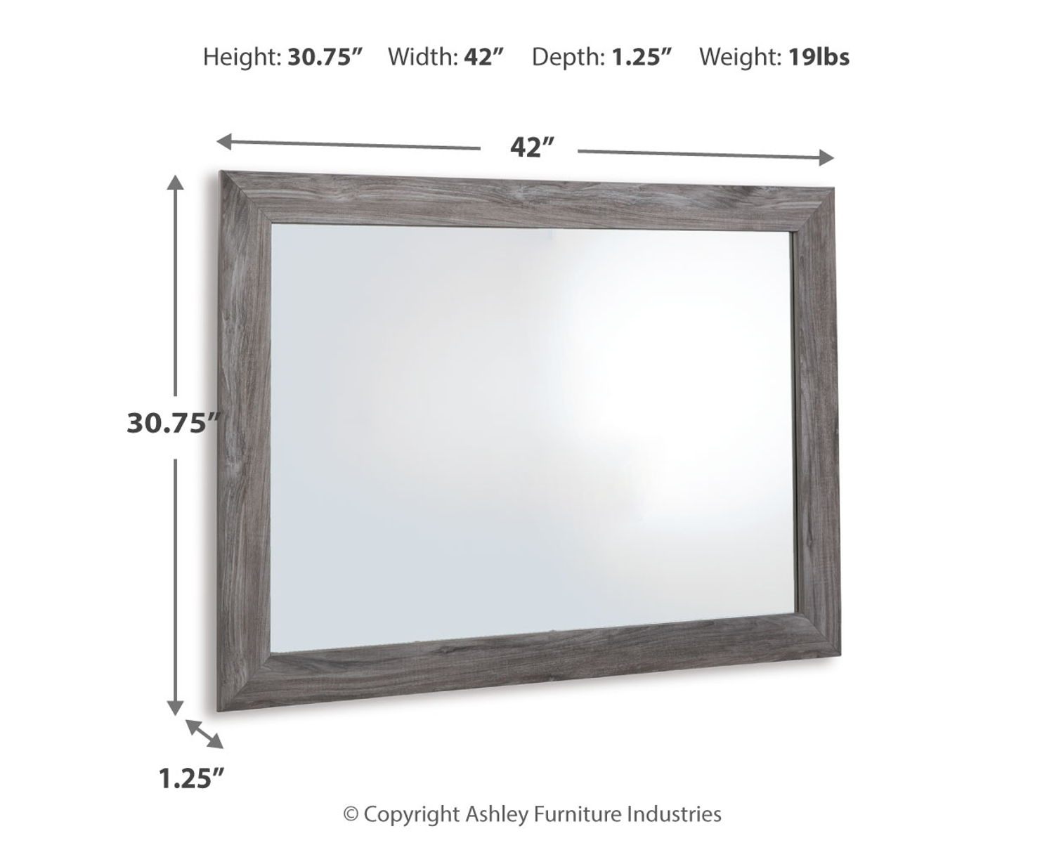 Bronyan - Bedroom Mirror - Dark Gray - Image 3
