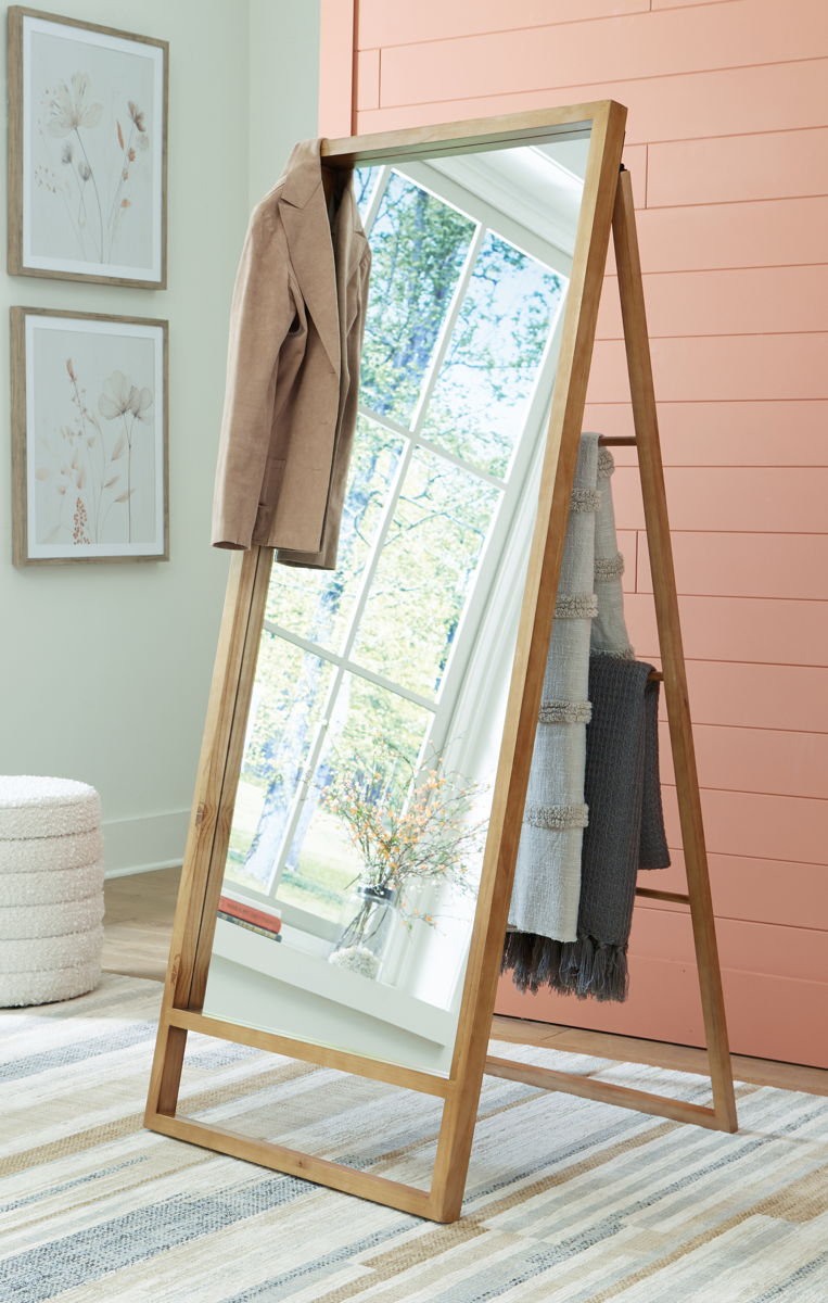Devford - Floor Mirror - Brown - Image 3
