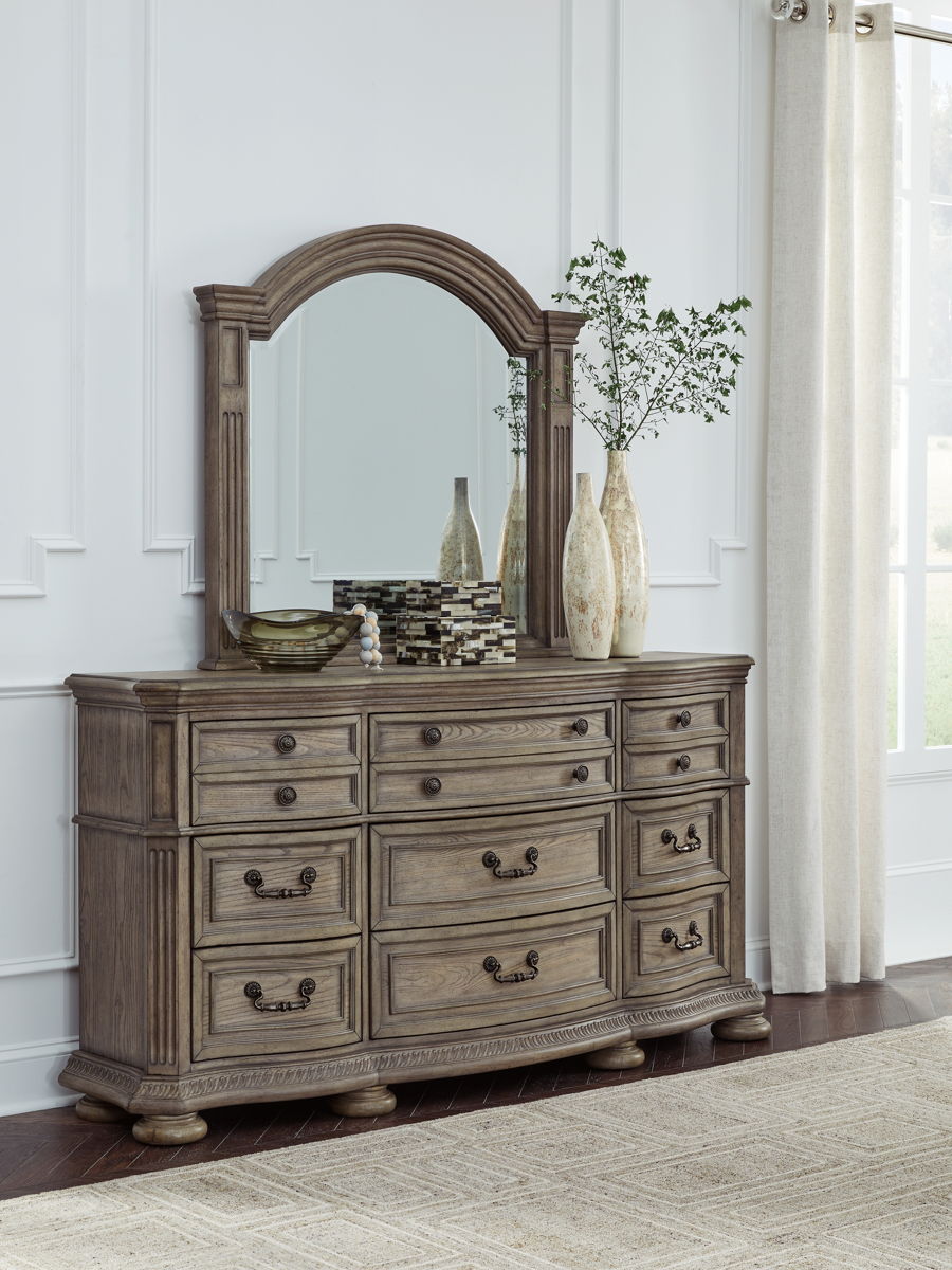 Ardenfield - Dresser And Mirror - Light Brown - Image 2
