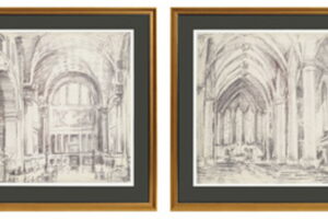 Downyard - Wall Art Set (Set of 2) - Black / Beige