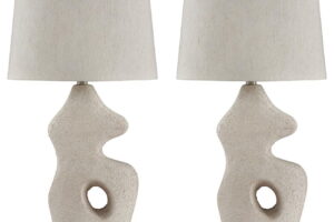 Chadrich - Paper Table Lamp (Set of 2) - Antique Beige