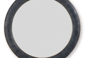Corinsworth - Accent Mirror - Charcoal / Brass Finish