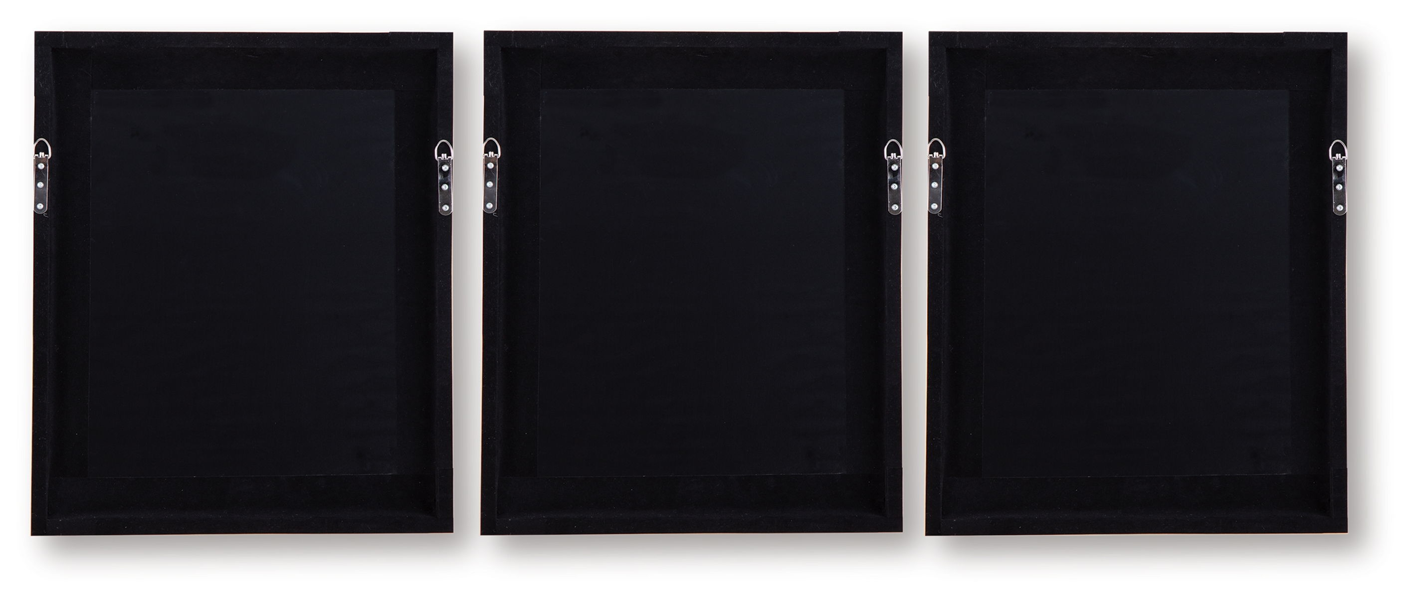 Hendridge - Wall Art Set (Set of 3) - Taupe / White - Image 2