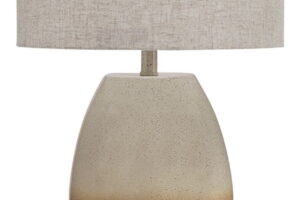 Linas - Metal Table Lamp - Cream / Beige