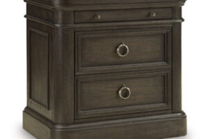 Wickenger - Two Drawer Night Stand - Dark Brown