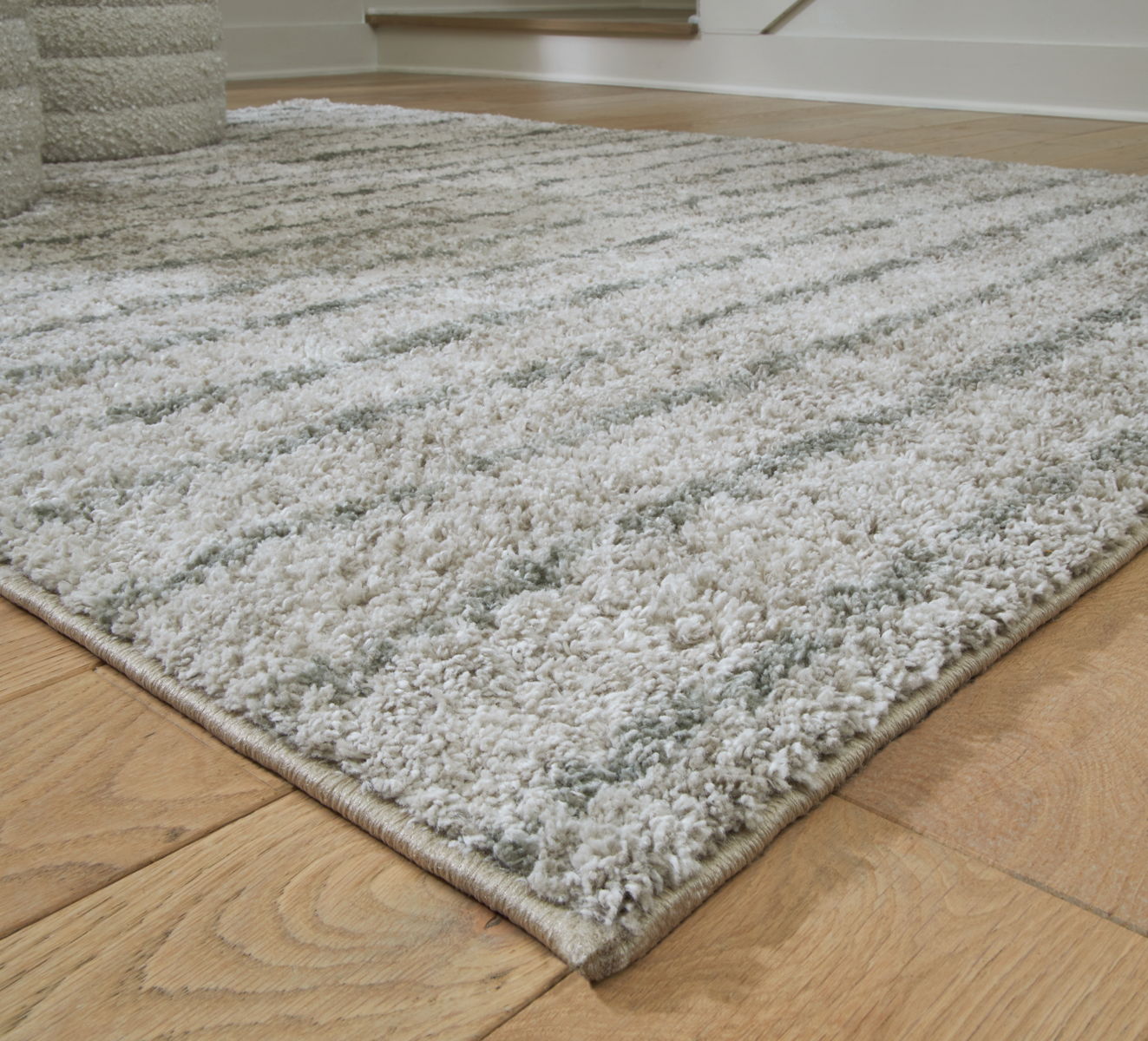 Laddway - 5' x 7' Rug - Cream / Green - Image 3
