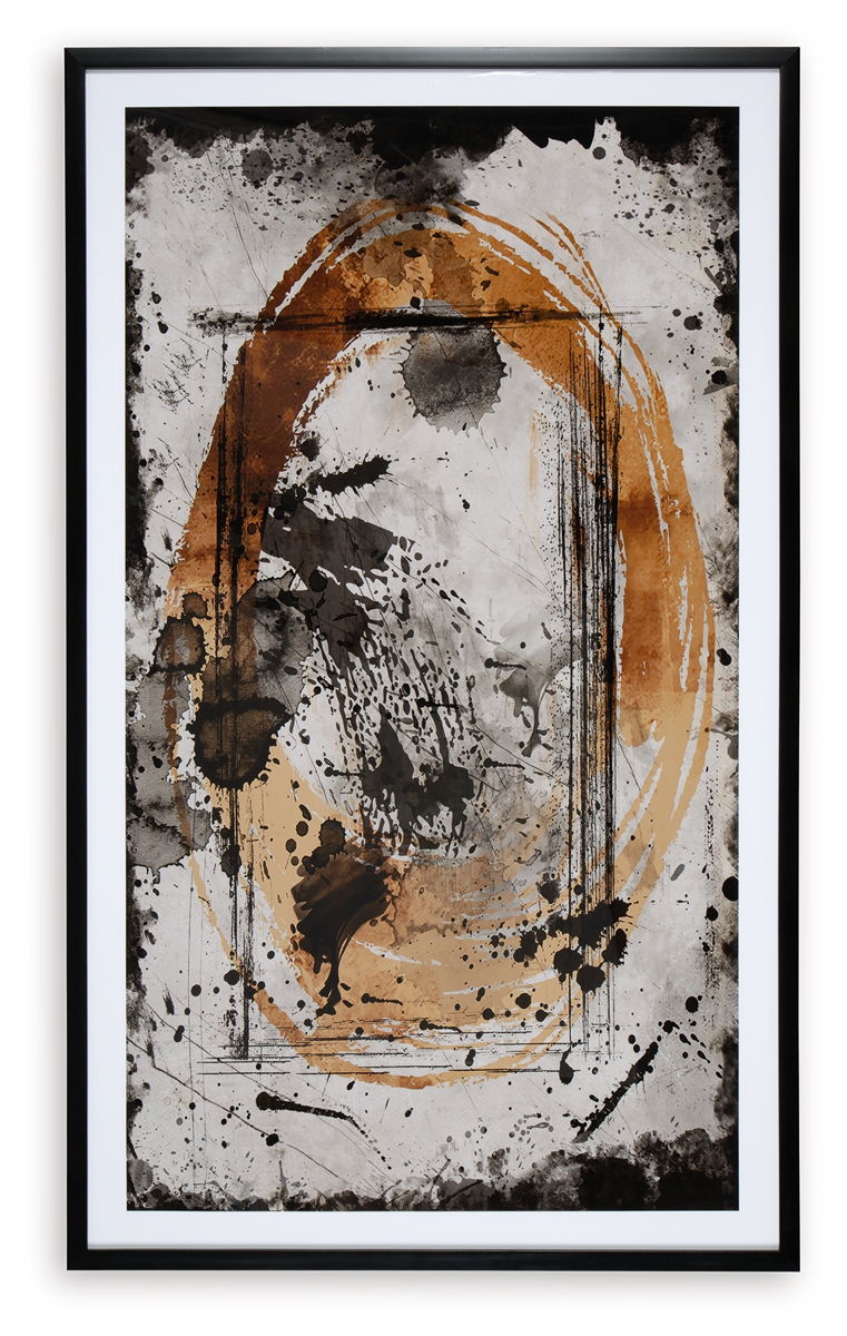 Clefting - Wall Art - Black / Caramel / Tan - Image 2