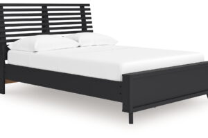 Danziar - Full Slat Panel Bed - Black