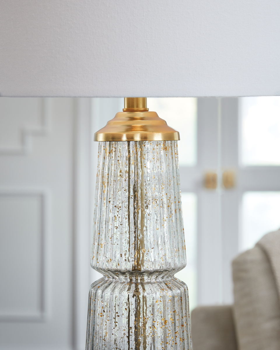 Bakersboro - Glass Table Lamp - Clear / Gold Finish - Image 3