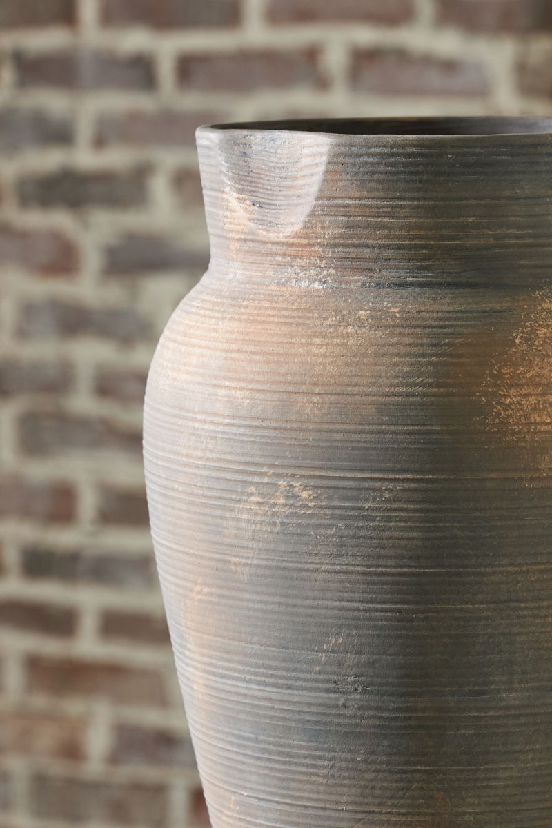 Brickmen - Vase - 15" - Antique Gray - Image 2