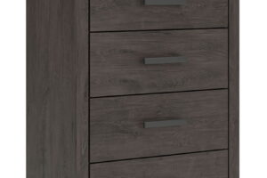 Prendonea - Five Drawer Chest - Charcoal