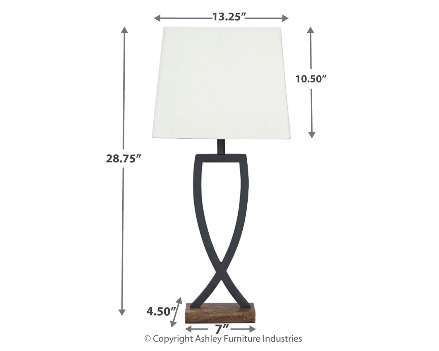 Makara - Metal Table Lamp (Set of 2) - Black / Brown - Image 3