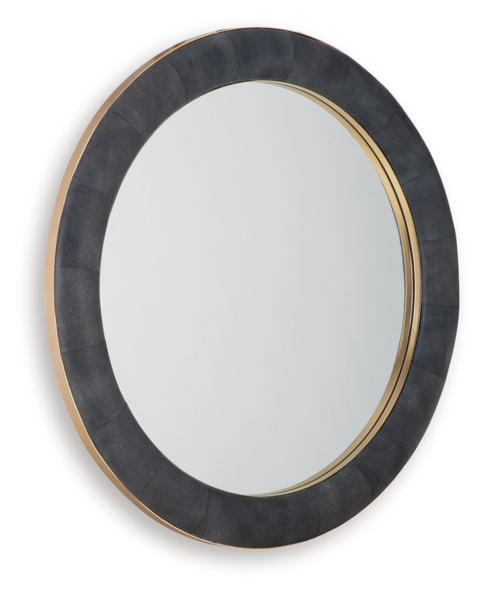 Corinsworth - Accent Mirror - Charcoal / Brass Finish - Image 2