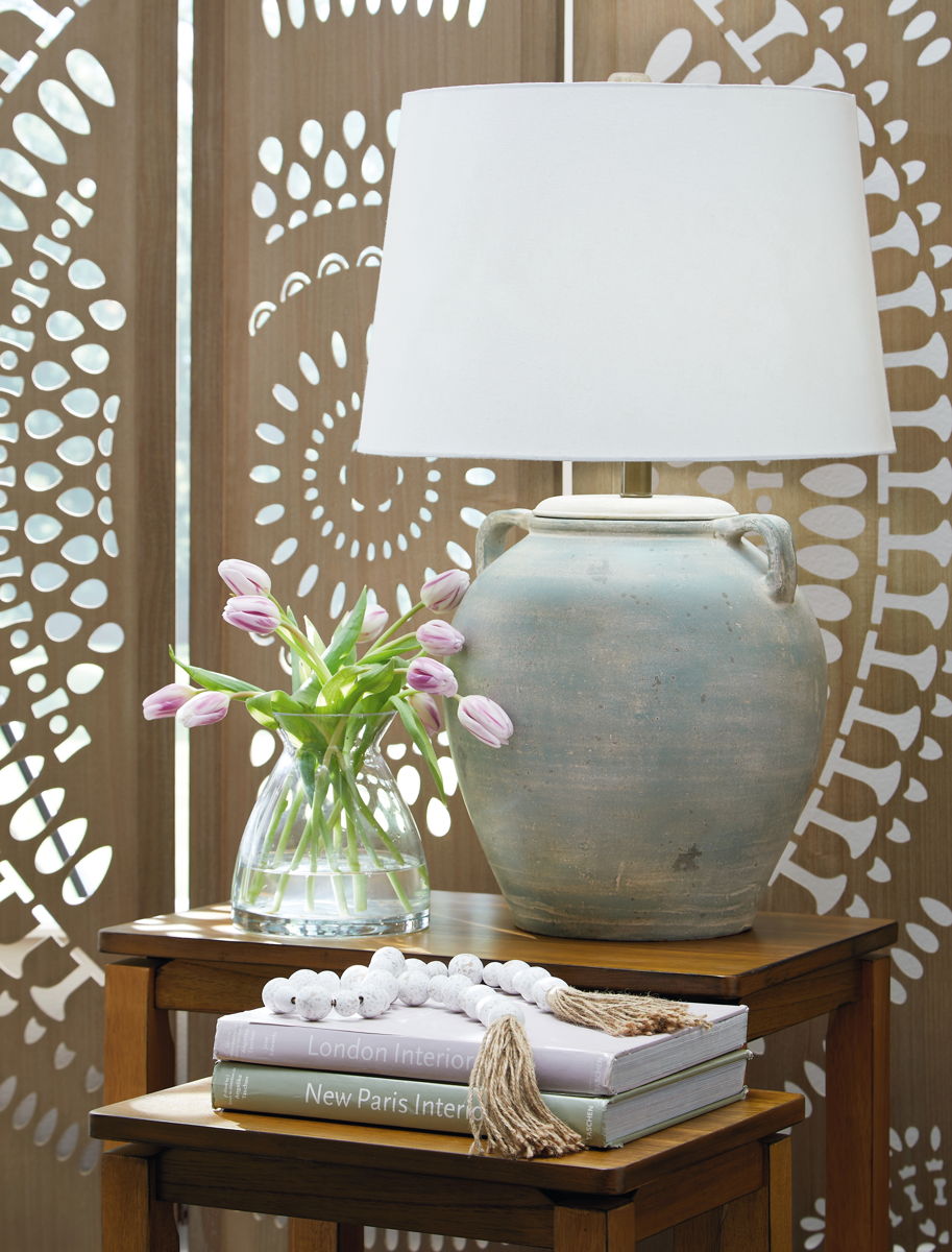 Shawburg - Terracotta Table Lamp - Antique Green - Image 3