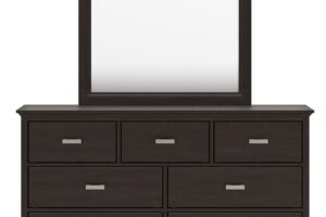 Covetown - Dresser And Mirror - Dark Brown