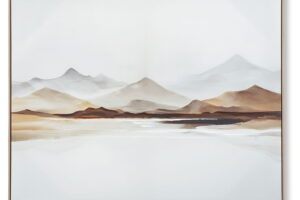 Karalen - Wall Art - White / Gray / Brown