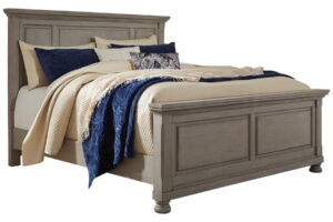 Lettner - Queen Panel Bed - Light Gray