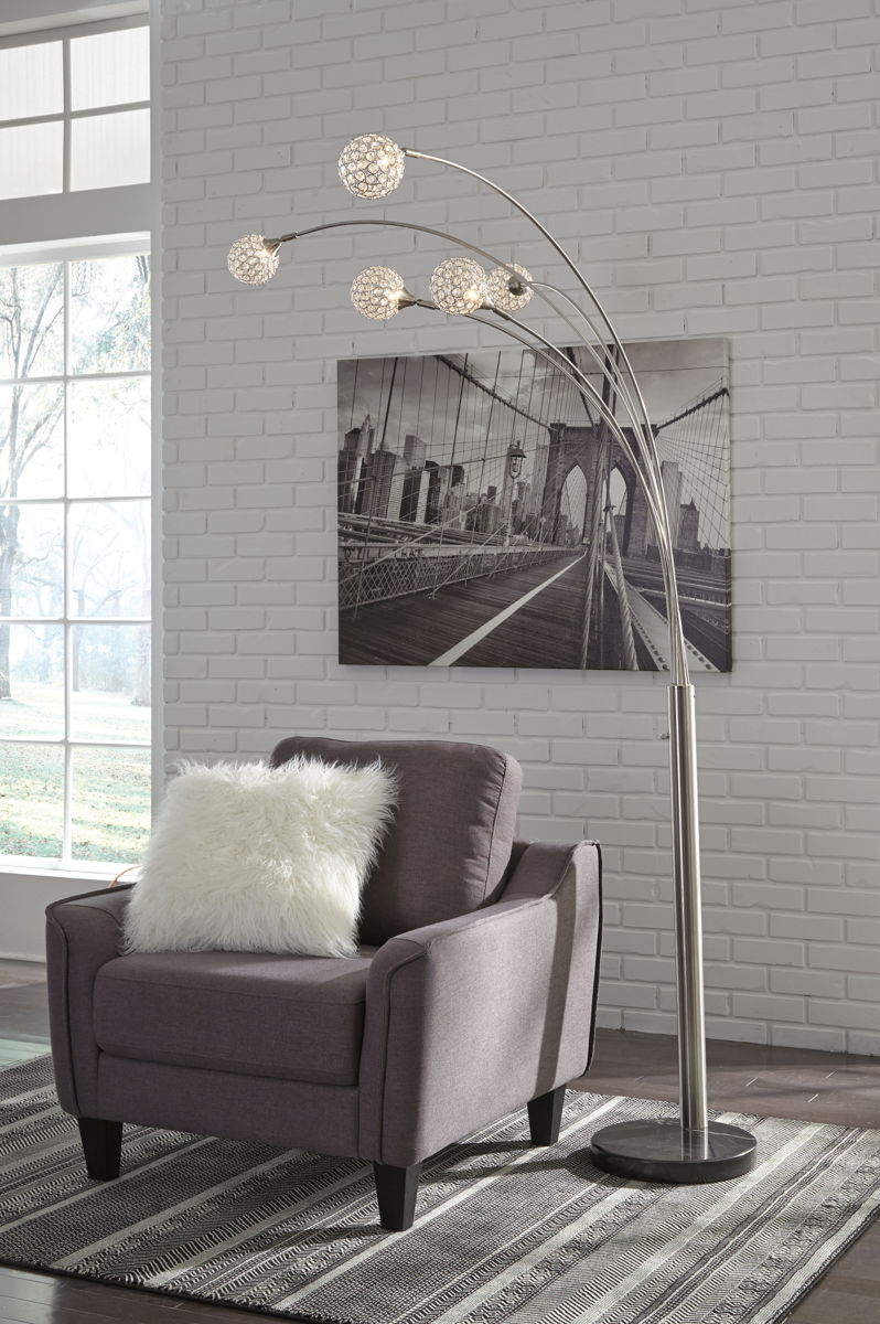 Winter - Metal Arc Lamp - Silver Finish - Image 4
