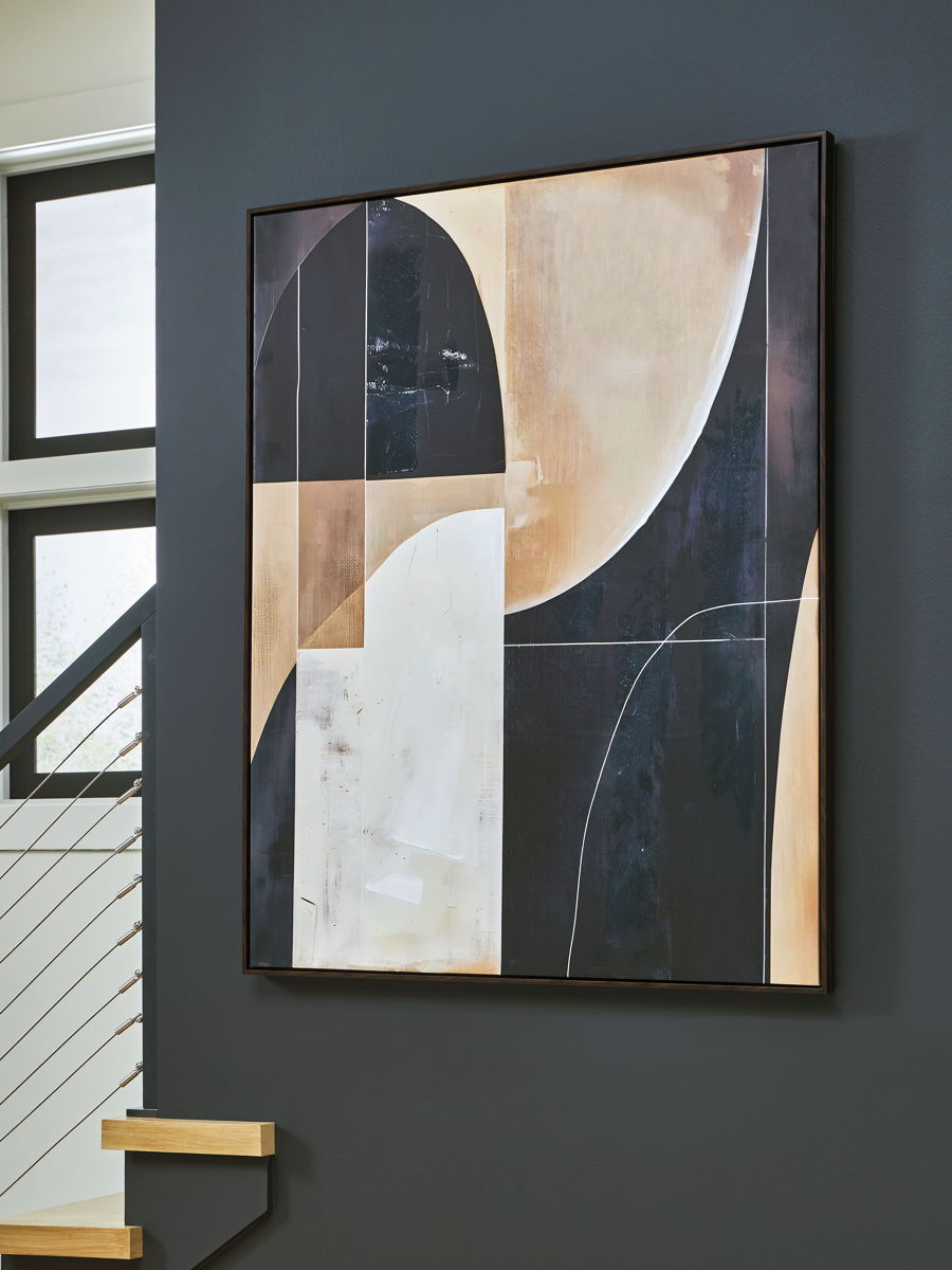 Ewanford - Wall Art - Black / Brown / Tan - Image 3