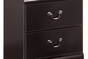 Huey Vineyard - Two Drawer Night Stand - Black