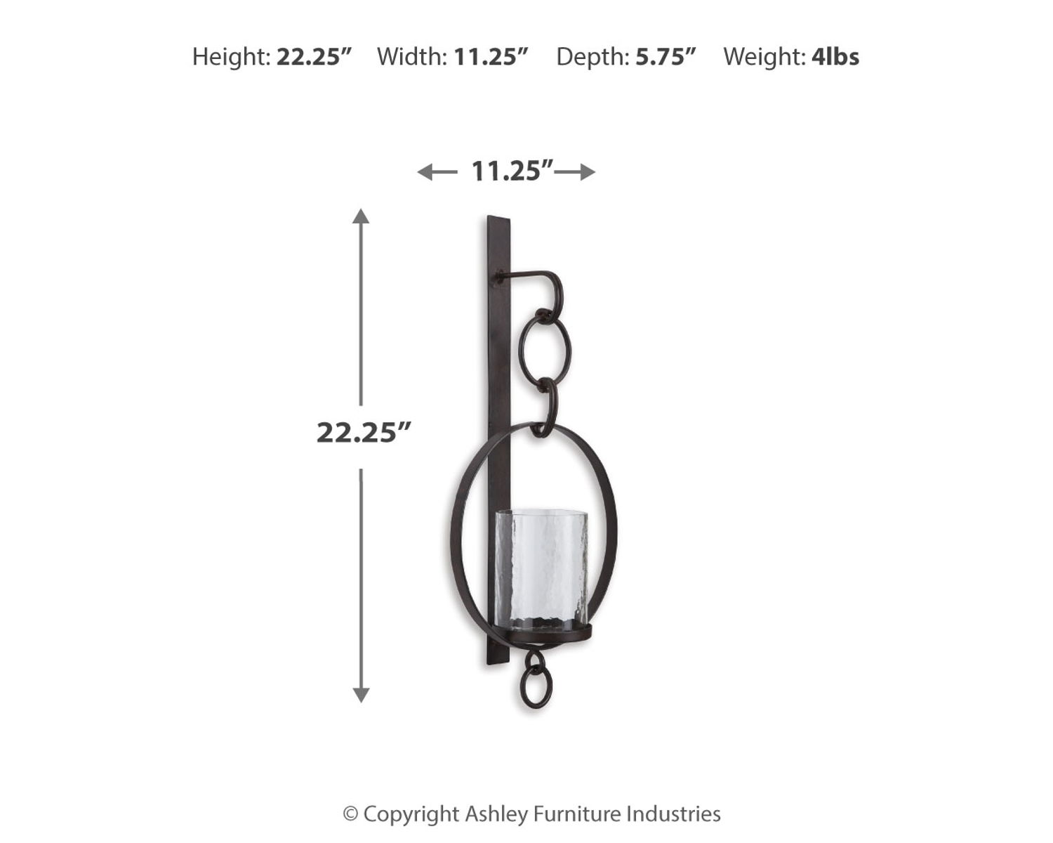 Ogaleesha - Wall Sconce - Brown - Image 2