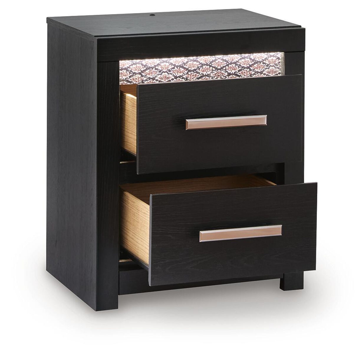 Brizmore - Two Drawer Night Stand - Black - Image 3