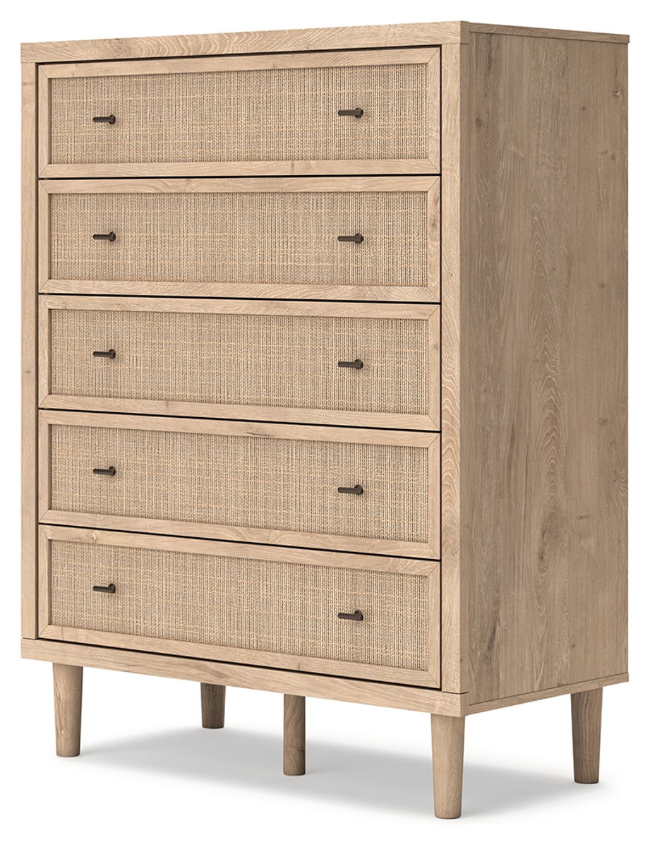 Cielden - Five Drawer Wide Chest - Two-Tone - Image 4