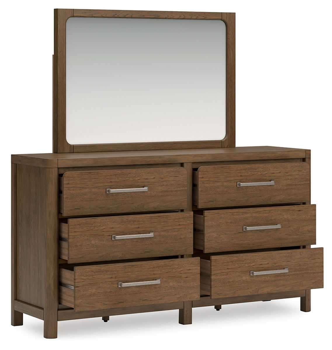 Cabalynn - Dresser And Mirror - Light Brown - Image 4