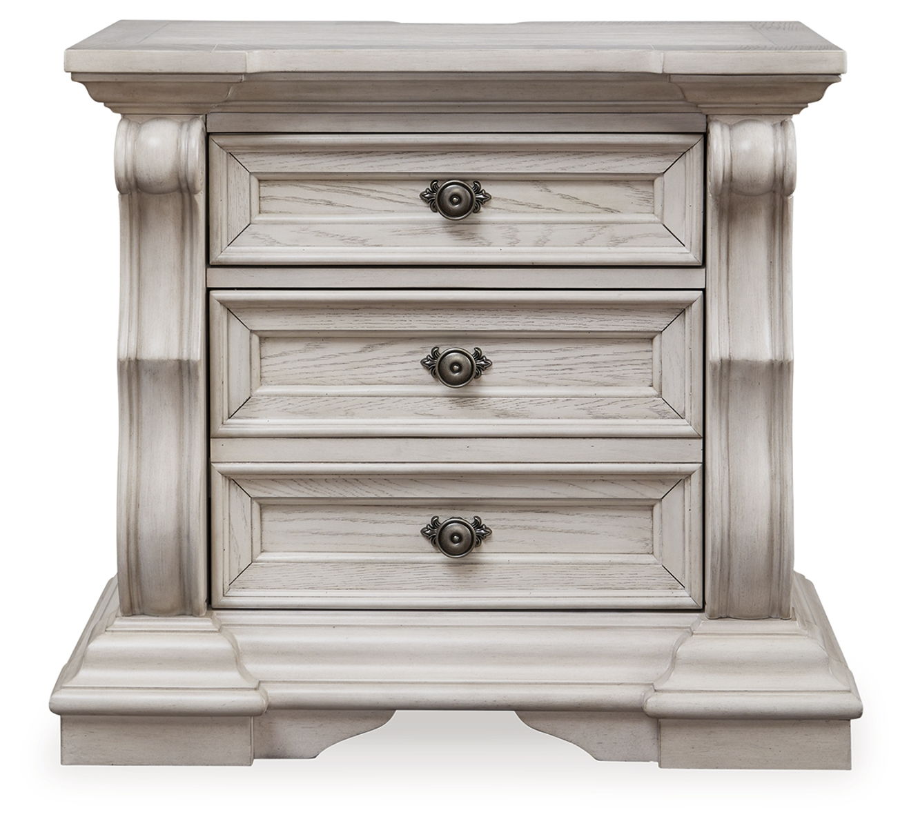 Bruchandi - Three Drawer Night Stand - Antique White - Image 4