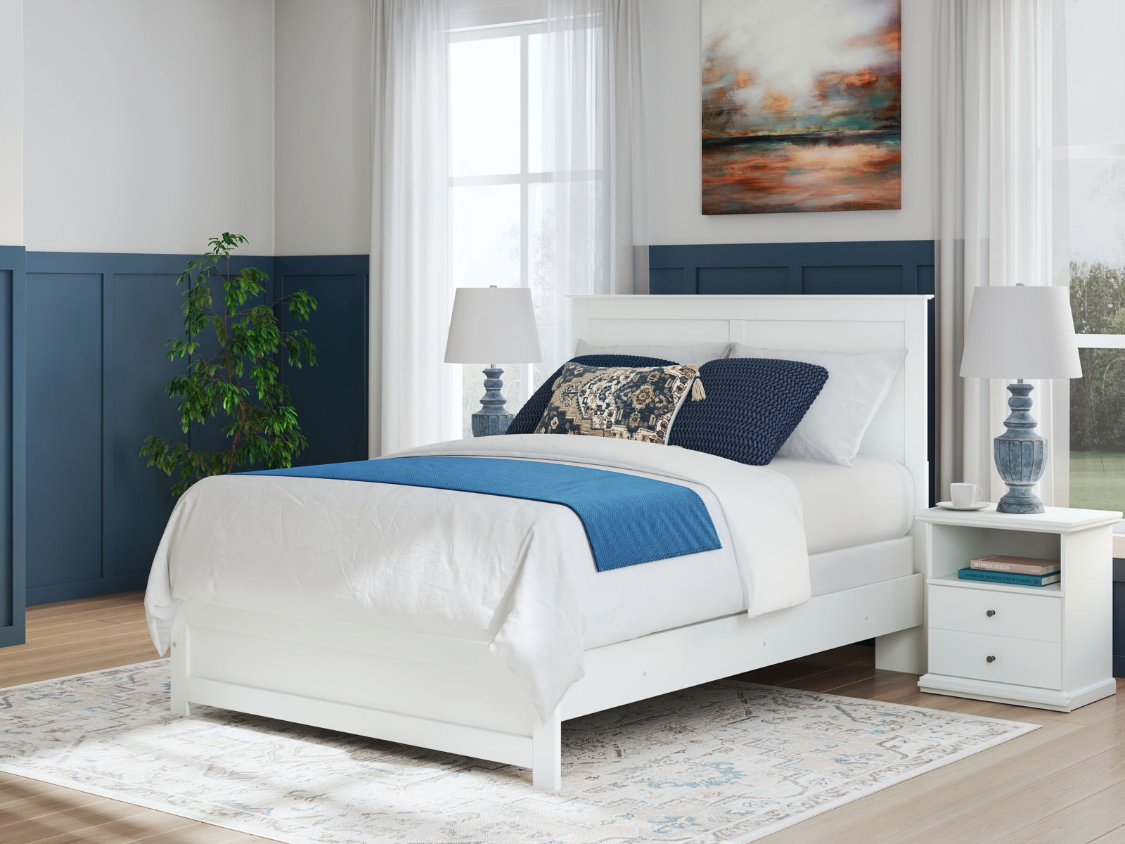 Bostwick Shoals - Panel Bed With Framed Footboard - Image 2