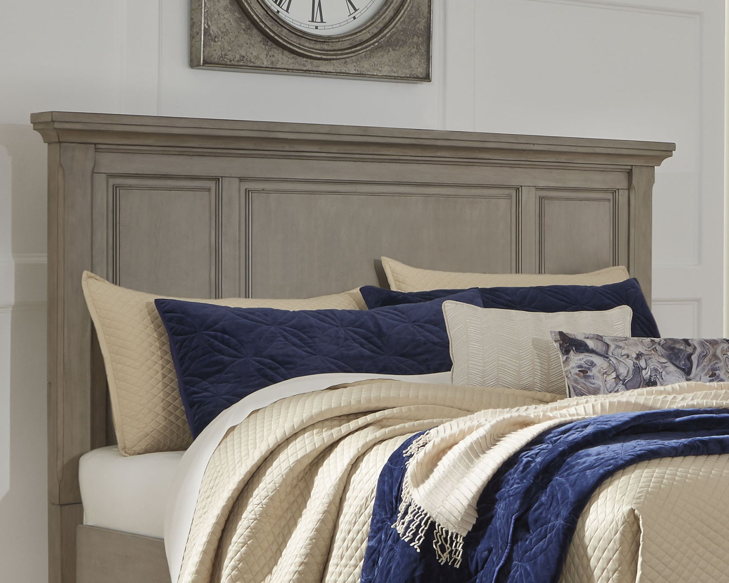 Lettner - Queen Panel Headboard - Light Gray - Image 3