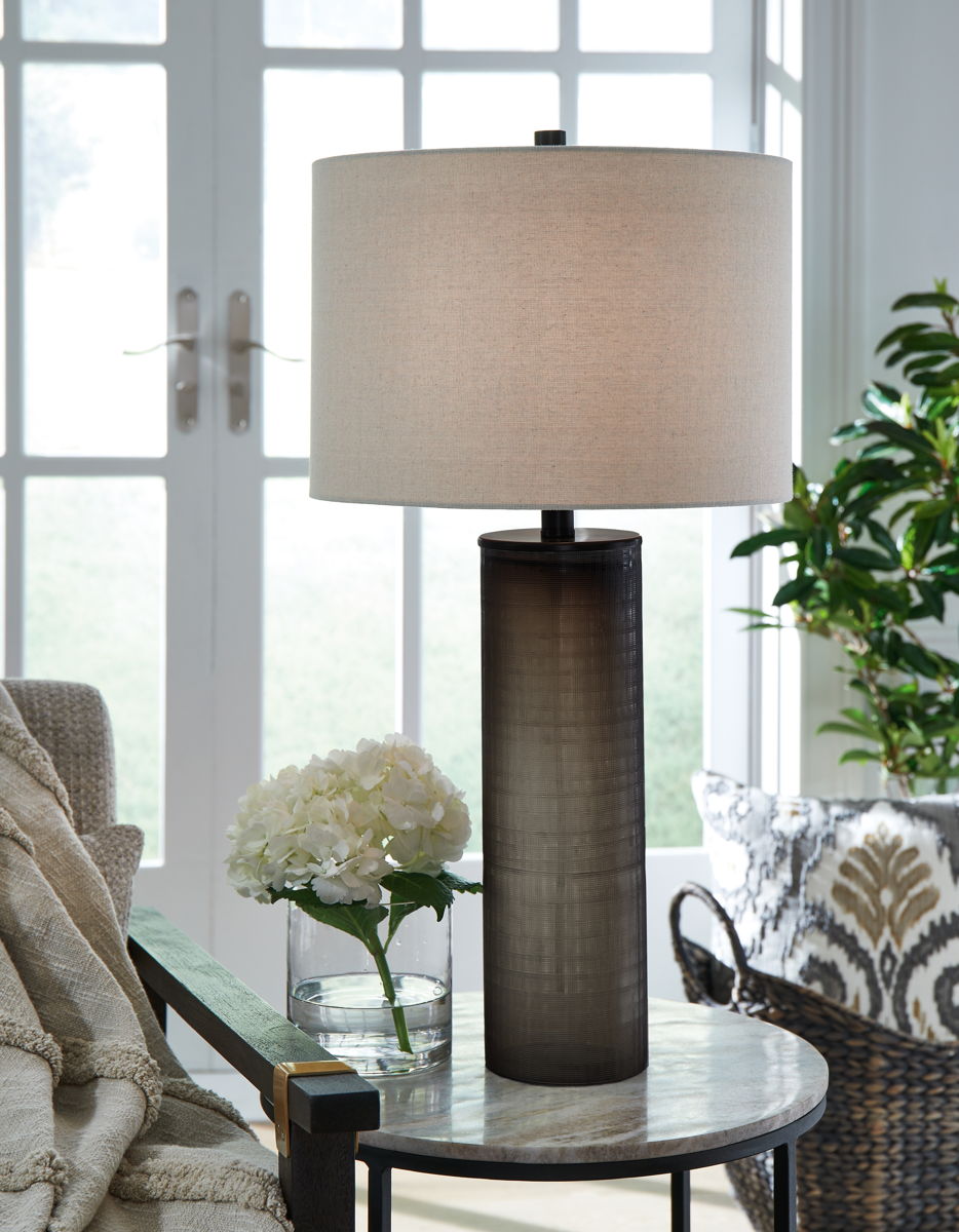 Dingerly - Glass Table Lamp - Brown - Image 4