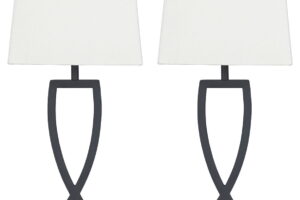 Makara - Metal Table Lamp (Set of 2) - Black / Brown