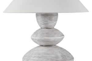Brickdon - Poly Table Lamp - Distressed White