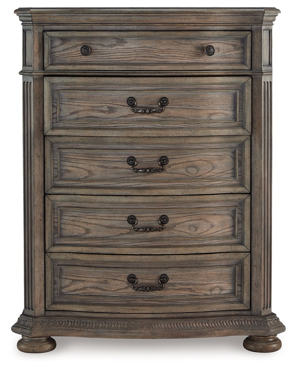 Ardenfield - Five Drawer Chest - Light Brown - Image 3