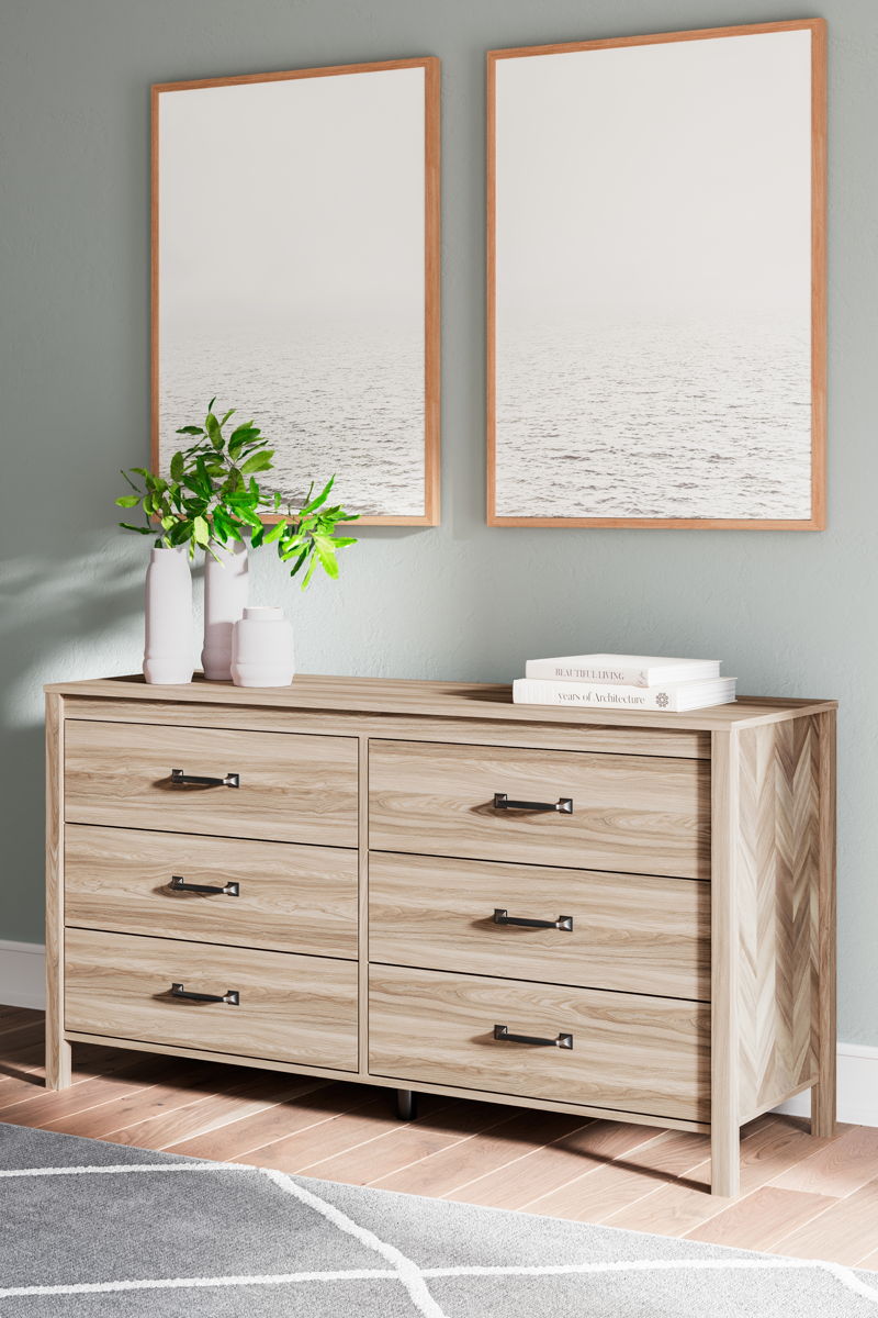 Battelle - Six Drawer Dresser - Tan - Image 4